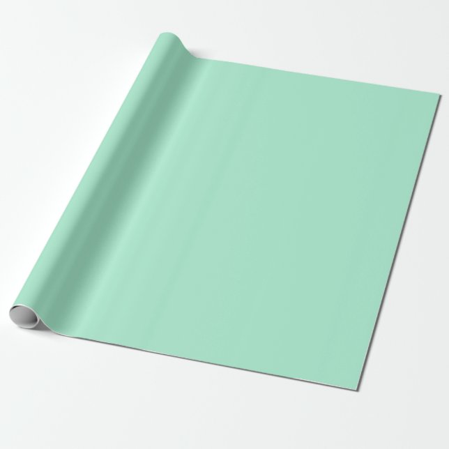 Magic Mint Solid Color Geschenkpapier (Ungerollt)