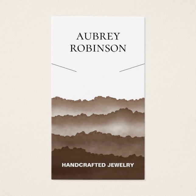 Magic Misty Mountains Brown Necklace Display Card (Vorderseite)