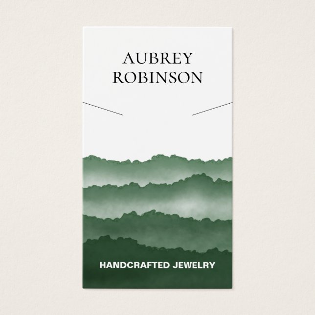 Magic Misty Mountains Green Necklace Display Card (Vorderseite)