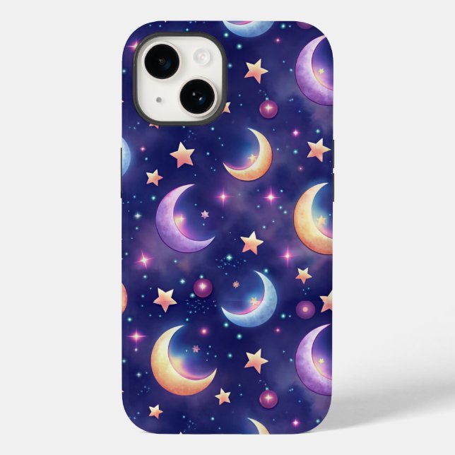 Magic Moon and Stars Case-Mate iPhone Hülle (Rückseite)