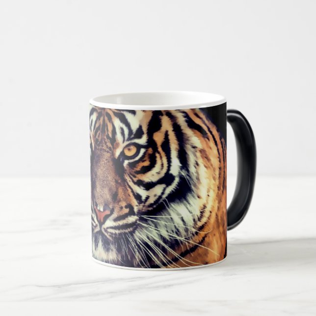 Magic Morphing Tiger Tasse (VorderseiteRechts)