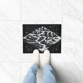 Magic Mountain Map Fußmatte