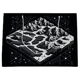 Magic Mountain Map Große Geschenktüte
