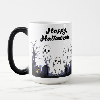 magic mug with Halloween design Verwandlungstasse