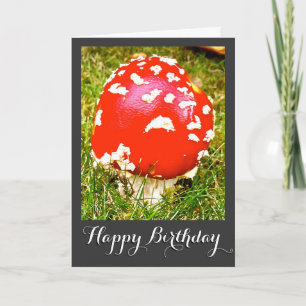 Magic Mushroom Happy Birthday Card Karte