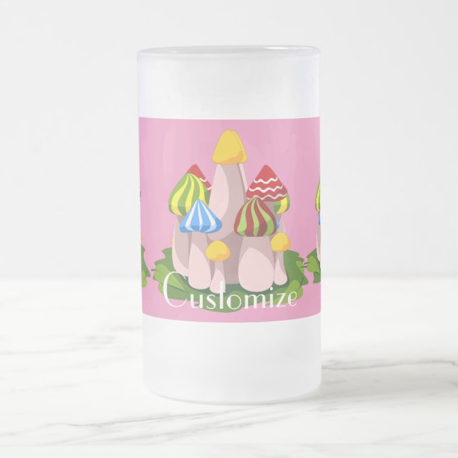 Magic Mushroom Kathedrale Thunder_Cove Mattglas Bierglas (Mittel)