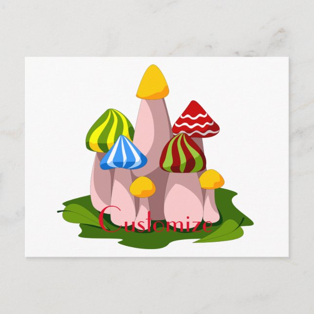 Magic Mushroom Kathedrale Thunder_Cove  Postkarte (Vorderseite)