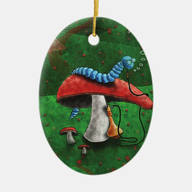 Magic Mushroom Keramik Ornament (Vorne)