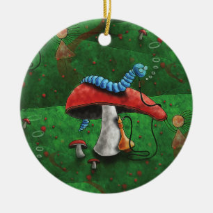 Magic Mushroom Keramik Ornament