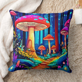 Magic Mushroom Path Design Kissen