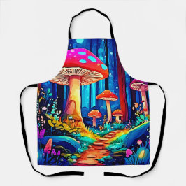 Magic Mushroom Path Design Schürze