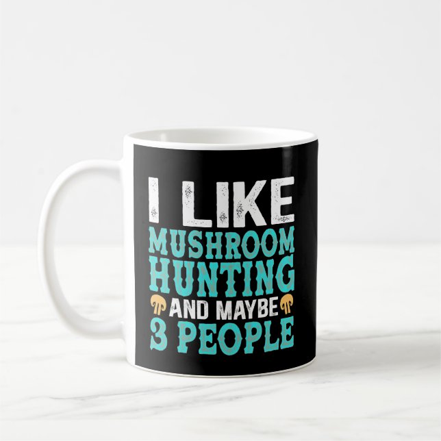 Magic Mushroom Pilzjagd Funny Mushroom Kaffeetasse (Links)