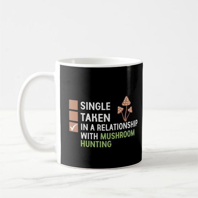 Magic Mushroom Pilzjagd Funny Mushroom Kaffeetasse (Links)