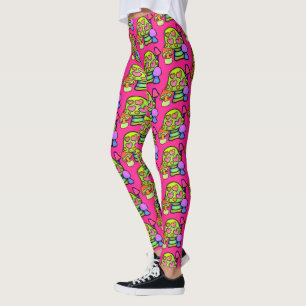 Magic Mushroom Print Leggings