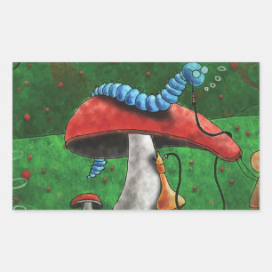 Magic Mushroom Rechteckiger Aufkleber