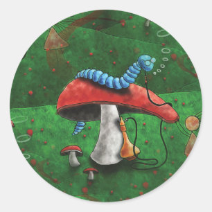 Magic Mushroom Runder Aufkleber