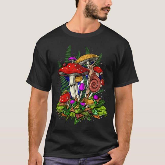 Magic Mushrooms Fungi T-Shirt (Vorderseite)