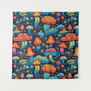 Magic Mushrooms Wandteppich