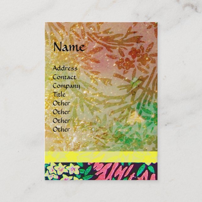 MAGIC MYRTLE / Sinkende Gold Reflektionen Visitenkarte (Vorderseite)