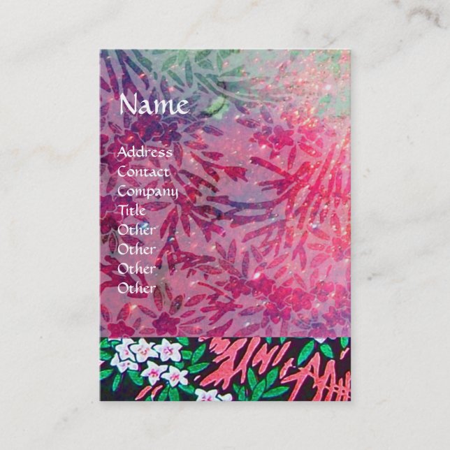 MAGIC MYRTLE / Sinkende Gold Reflektionen Visitenkarte (Vorderseite)