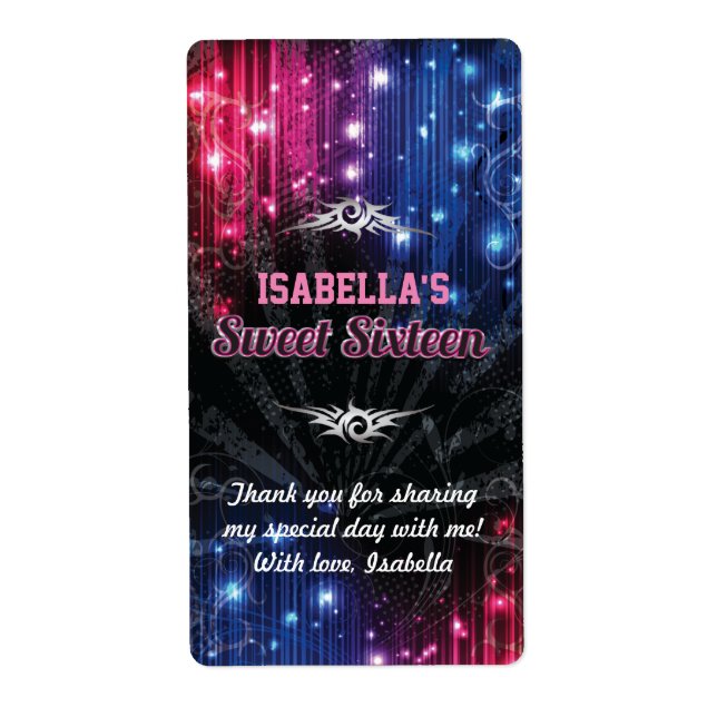 Magic Neon Glühbirnen Danke Wasserflasche (Vorne)