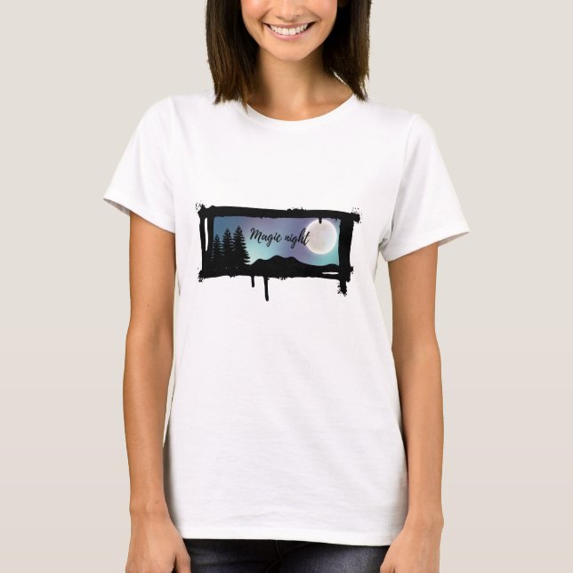 MAGIC NIGHT NORTHERN LIGHTS T-Shirt (Vorderseite)
