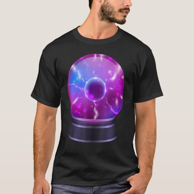 Magic Occult Crystal Ball Psychic T-Shirt (Vorderseite)