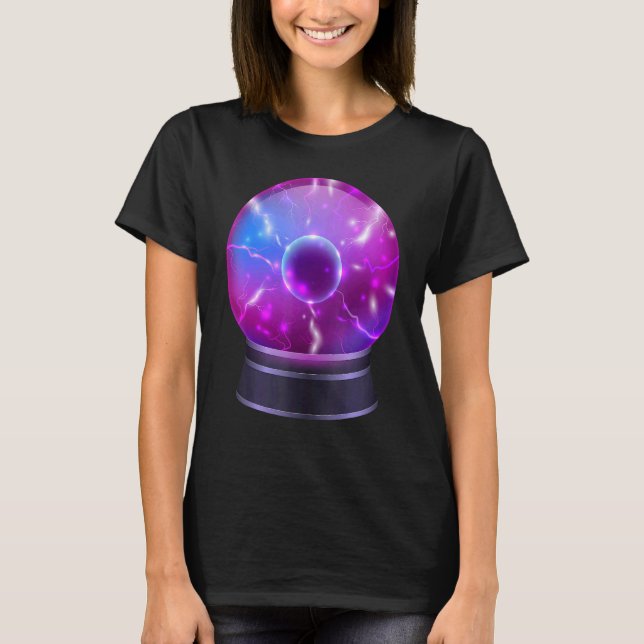 Magic Occult Crystal Ball Psychic T-Shirt (Vorderseite)