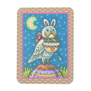 MAGIC OWL & EASTER BASKET, URLAUB BIRD MAGNET