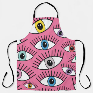 Magic pattern with colorful eyes. Mystic backgroun Schürze