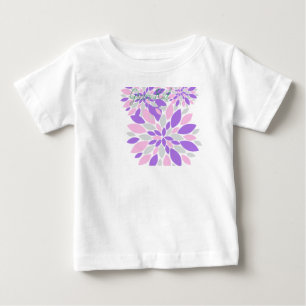 Magic Petals Purple Flowers Baby T-shirt