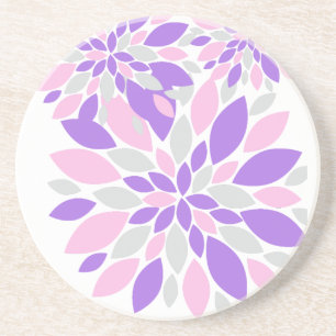 Magic Petals Purple Flowers Getränkeuntersetzer