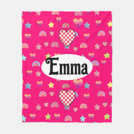 Magic pink candy world fleecedecke