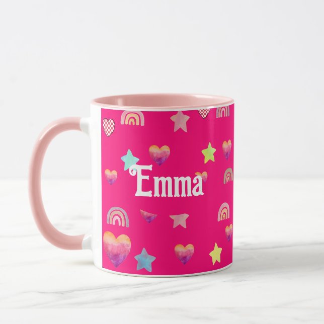 Magic pink candy world tasse (Links)