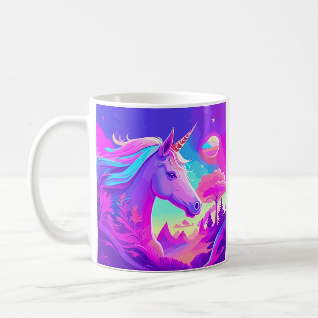 Magic Pink Unicorn Kaffeetasse (Links)
