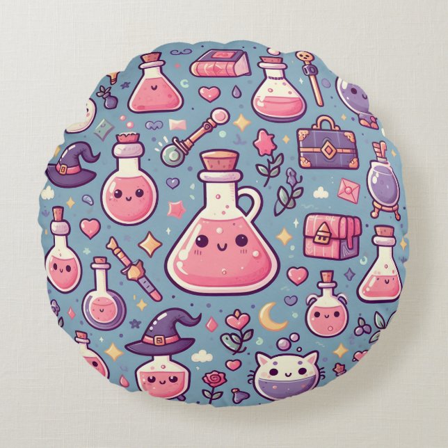 Magic Pop Pillow Rundes Kissen (Vorderseite)