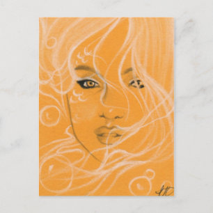Magic Postcard Mermaid Postkarte