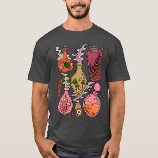 Magic Potions Witchy Vibes Pink Orange friend T-Shirt