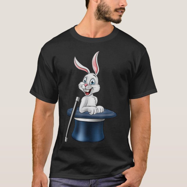 Magic Rabbit Magician Hat T-Shirt (Vorderseite)