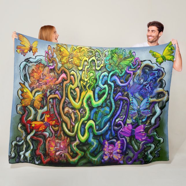 Magic Rainbow Fleece Blanket (Beispiel)