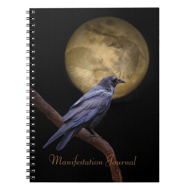 Magic Raven Manifestationsblatt Notizblock (Vorderseite)