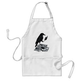 Magic Raven mit akademischen Büchern Schürze