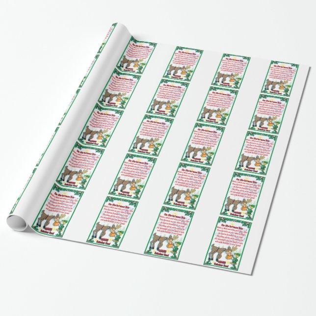 Magic Rentier Food Geschenkpapier (Ungerollt)