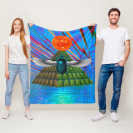 Magic Scarab Fleece Blanket