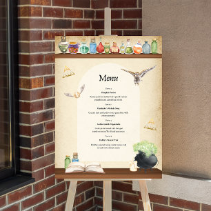 Magic School Wizard Party Benutzerdefiniertes Will Poster