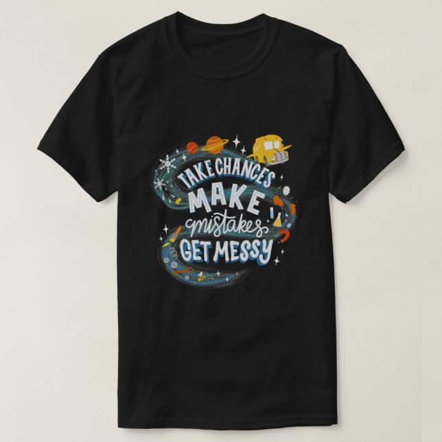Magic Schoolbus Frizzle Quote Classic T - Shirt.pn T-Shirt (Design vorne)