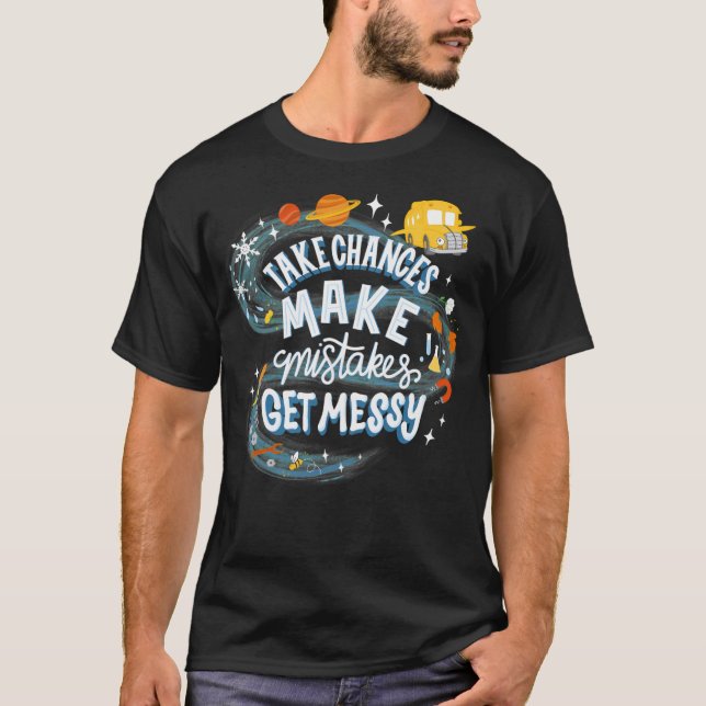 Magic Schoolbus Frizzle Zitat T-Shirt (Vorderseite)