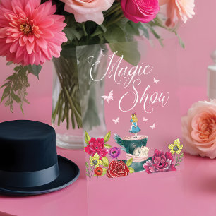 Magic Show Alice im Wunderland Vibranal Florals Acrylschild