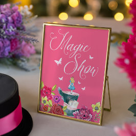 Magic Show Alice im Wunderland Vibranal Florals Poster