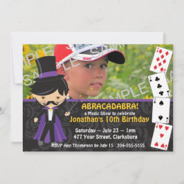 Magic Show Geburtstagsparty Einladung